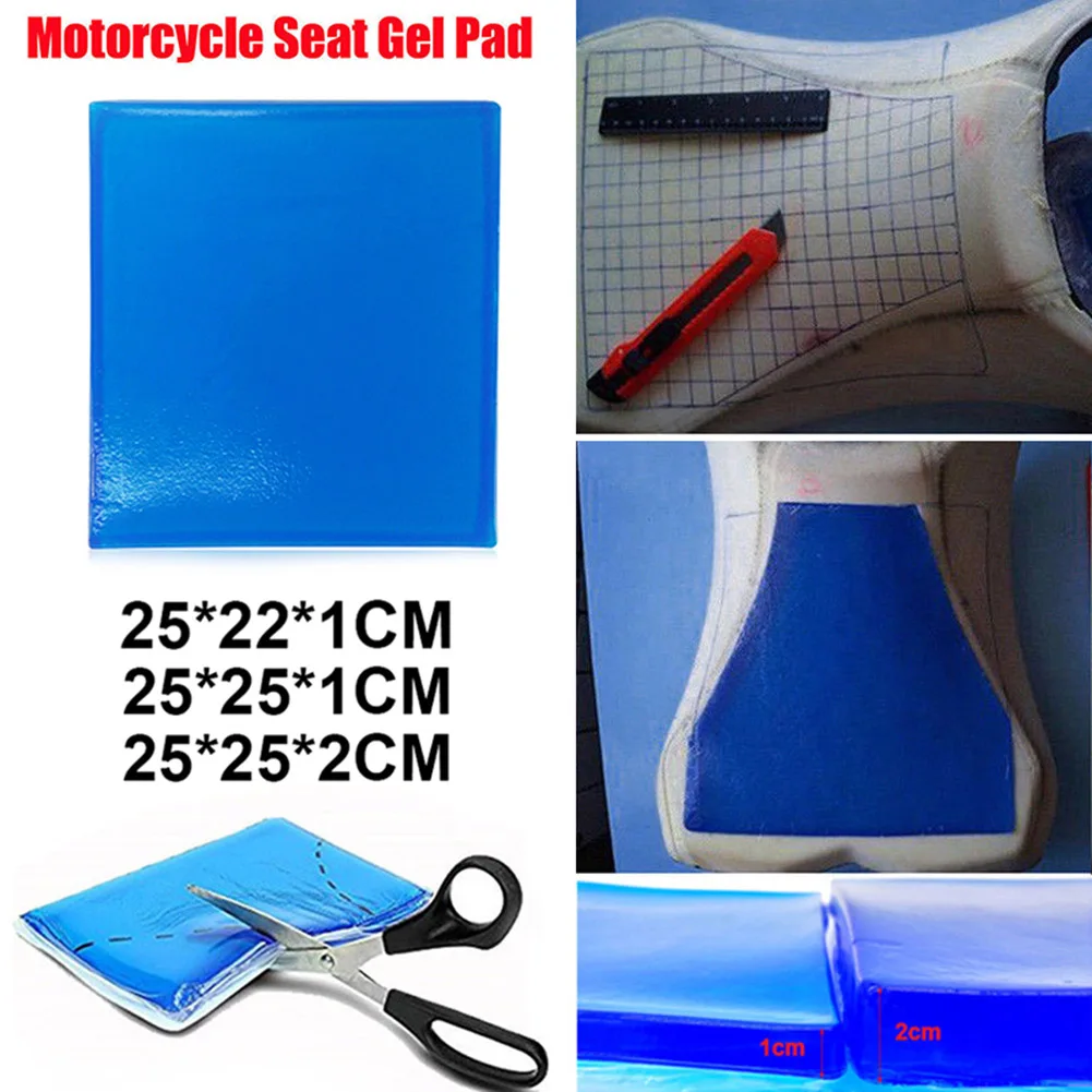 DIY Motorcycle Seat Gel Pad Shock Absorption Mat Soft Cushion For Motorcycle Car Chair Cushion Motorcycle Accessories