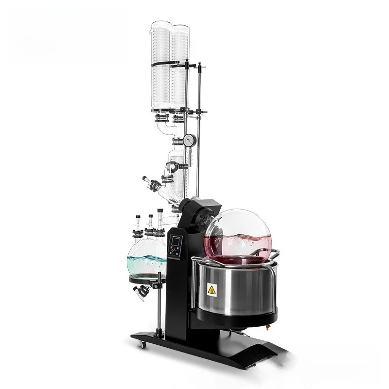 Laboratory new high-efficiency electric rotary evaporator double condensation double receiver rotary evaporator
