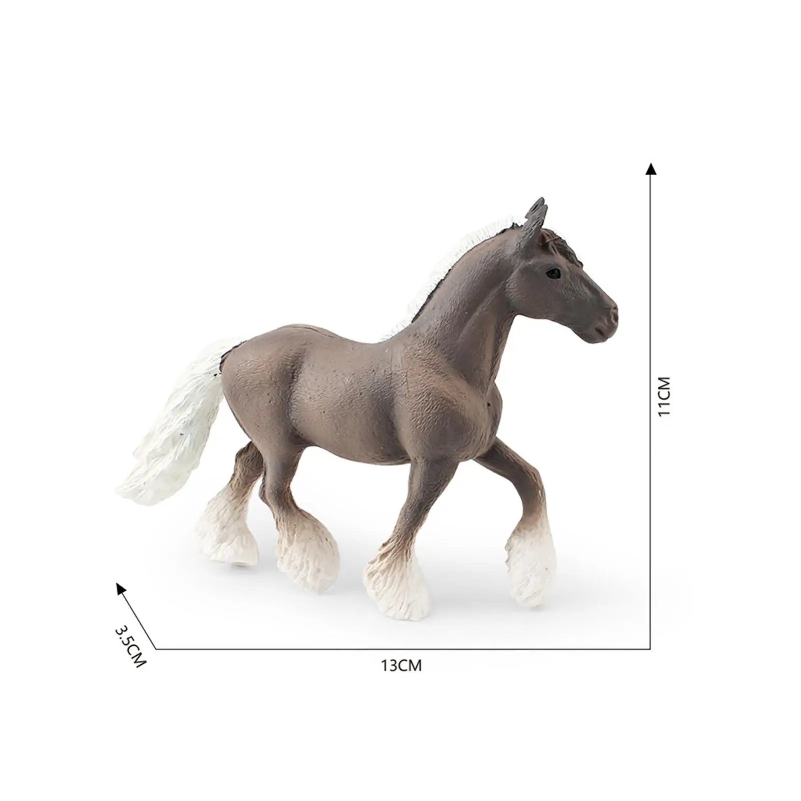 Figura de cavalo modelo de cavalo brinquedo de aprendizagem educacional simulação cavalo playset cavalo