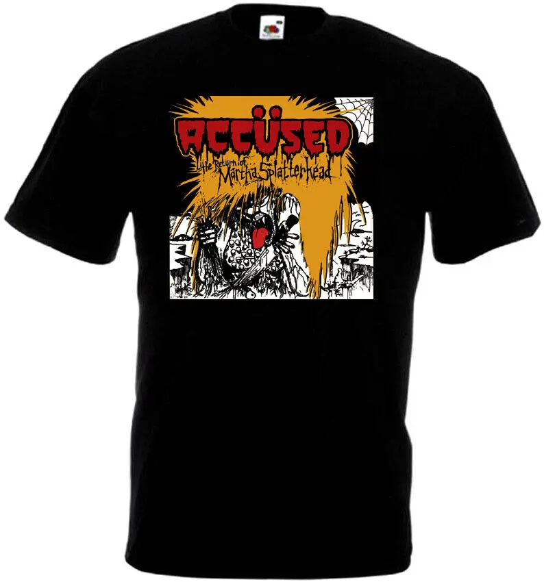 The Accused Return Of Martha Splatterhead v2 T Shirt black all sizes S 5XL