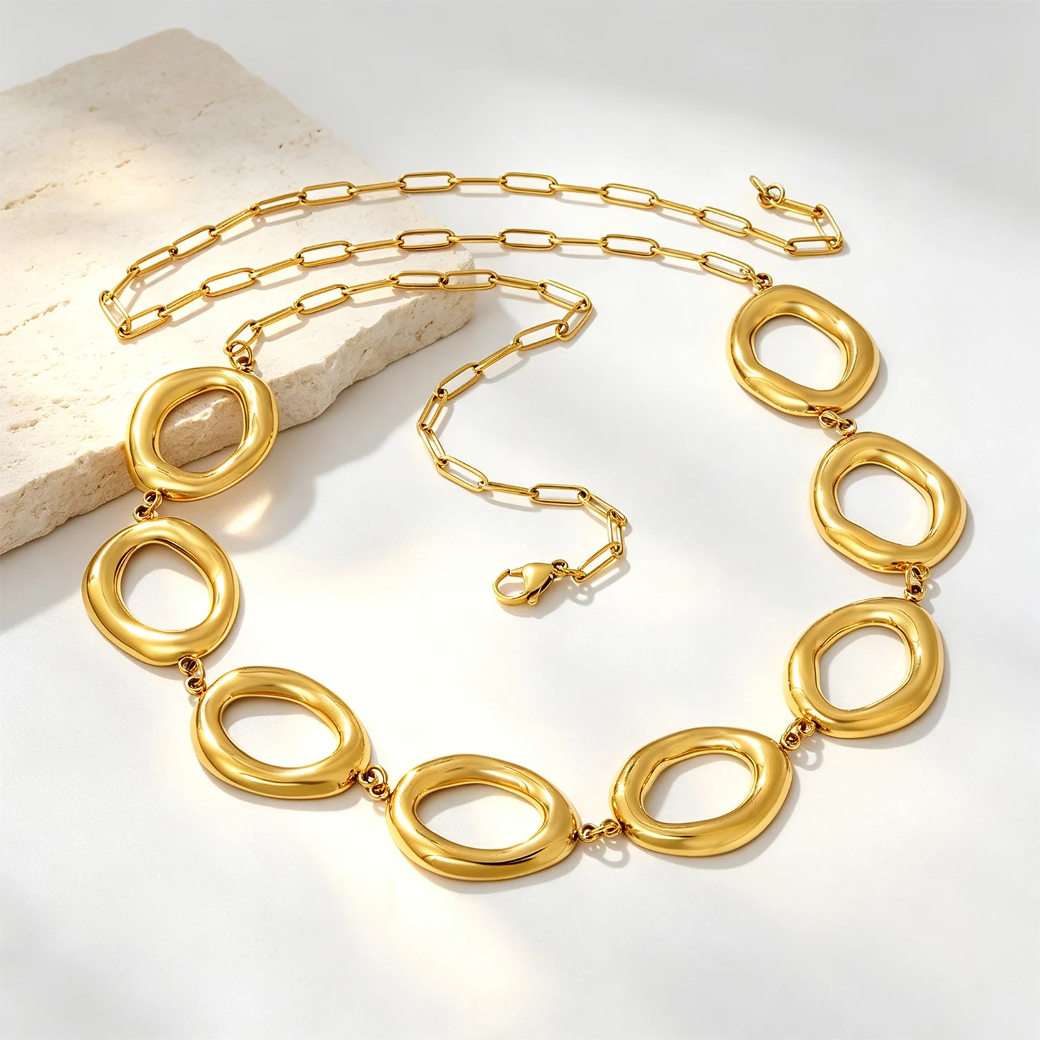 Body Jewelry Brands - 럭스키스키즈 청키 오팔 라운드 참스 손목