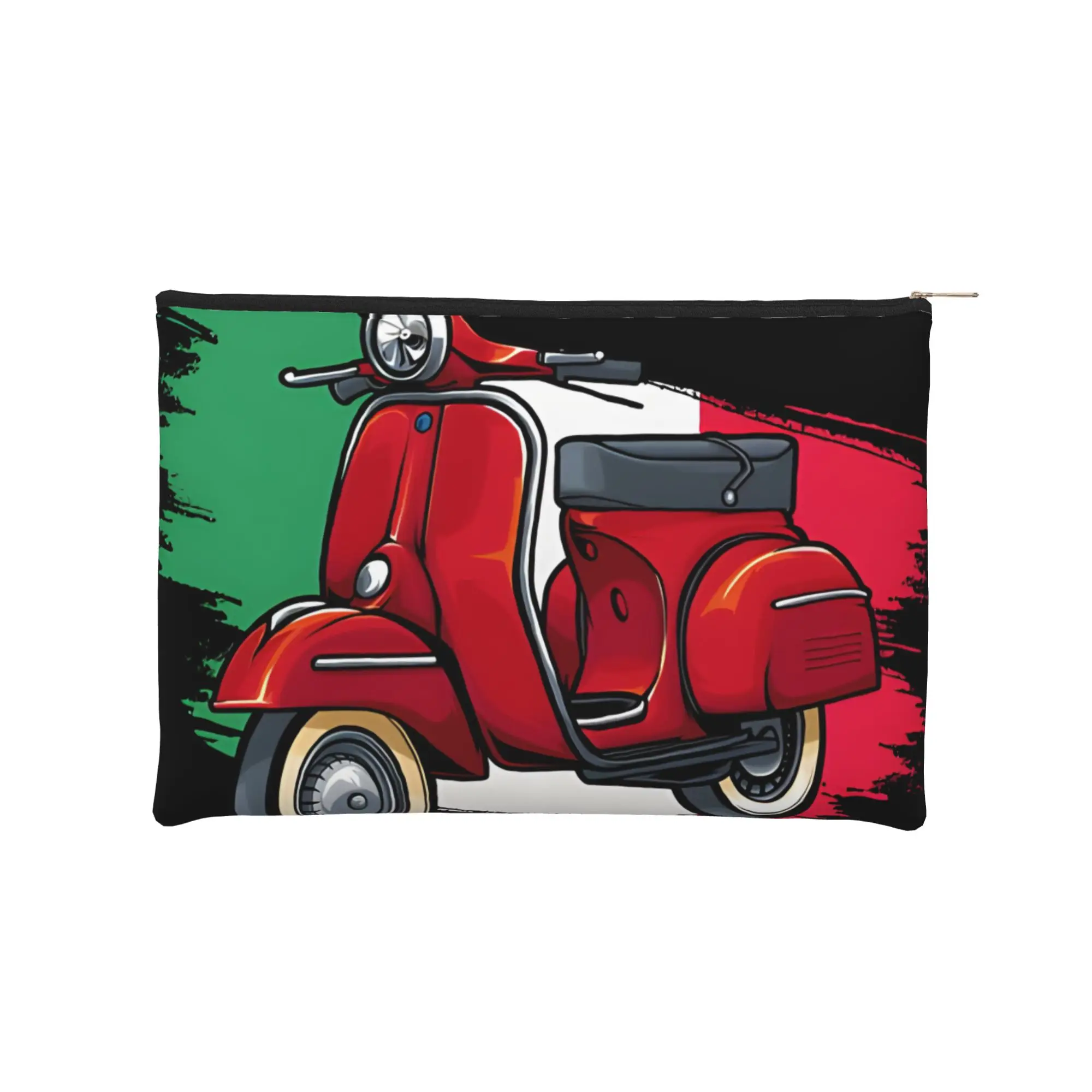 1pc Lightweight Love Moto Makeup Bag  Toiletry Bag with Zipper Travel Cosmetic Pouch Essentials Bag Portable Storage Pouch