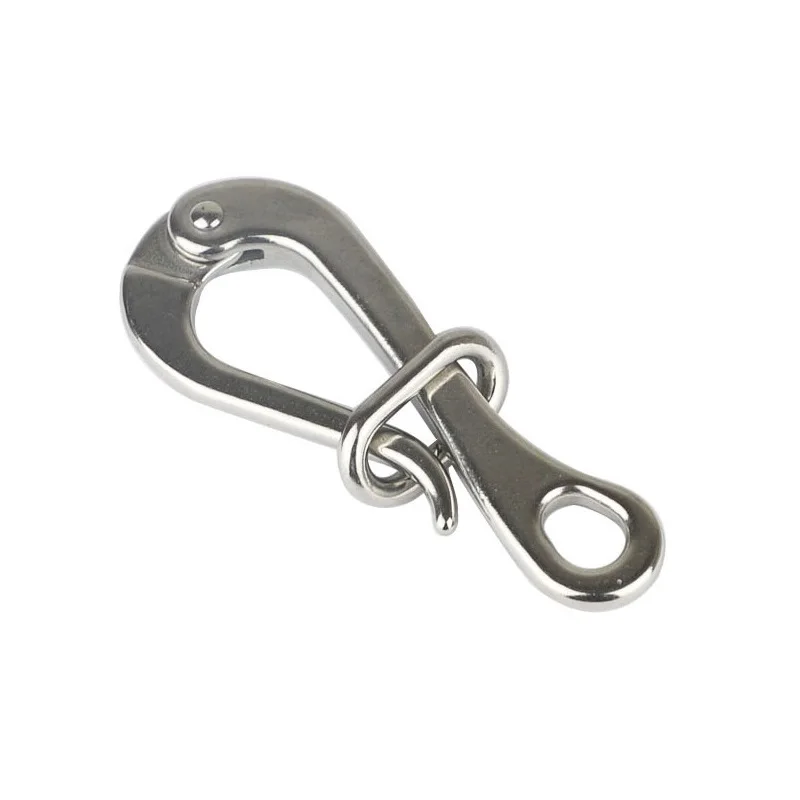 

Pelican Hook 316 Stainless Steel 100mm Eye with Quick Release link Crane Hooks for Sailing Boat Yacht Accessories