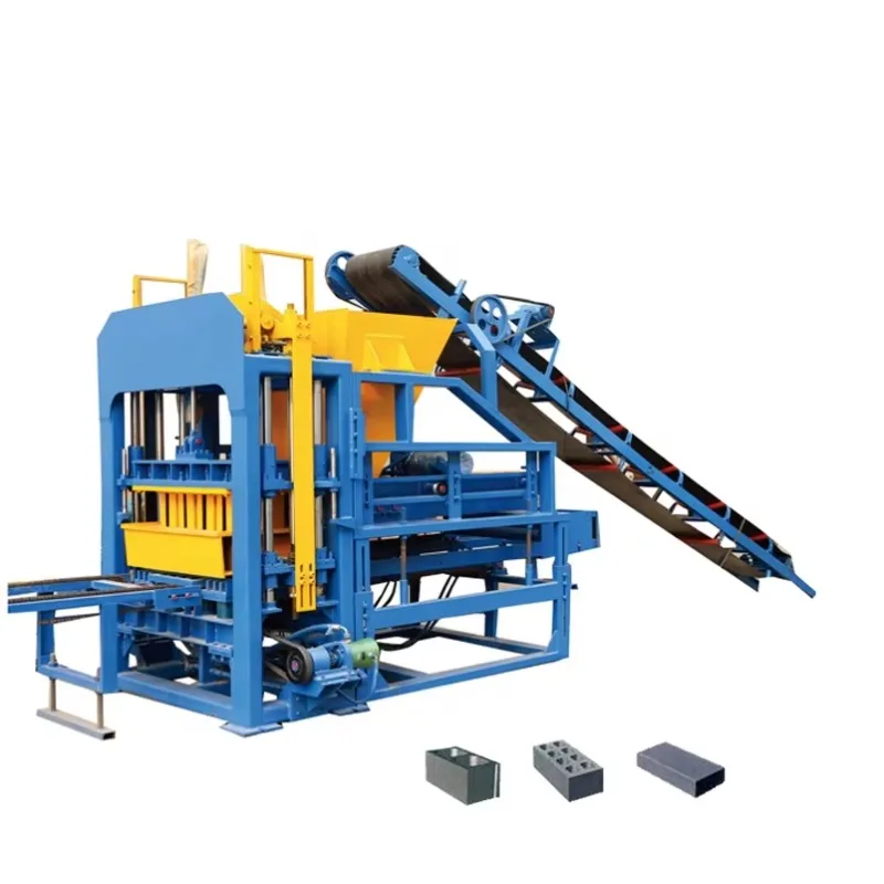 Interlocking Concrete Cement Hollow Block Machine Brick Making Machinery to Make Earn Money at Home Easily
