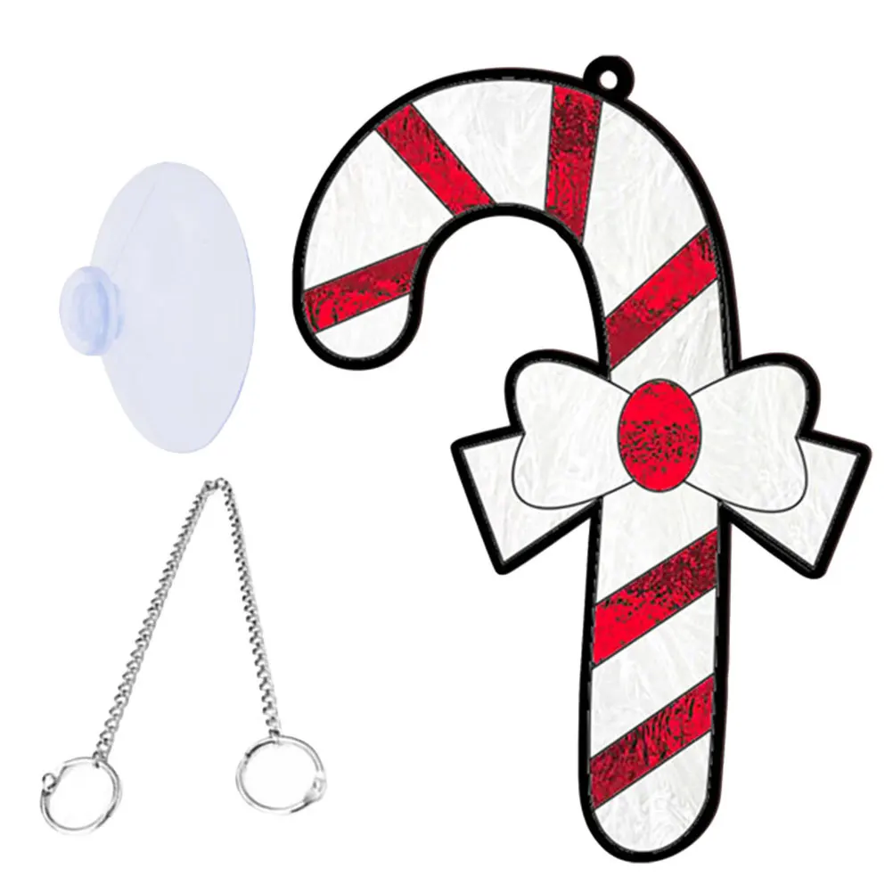 

Christmas Acrylic Cane Pendant Sturdy Lightweight Hanging Ornament Xmas Porch Party Decoration Home Decor Xmas Ornaments