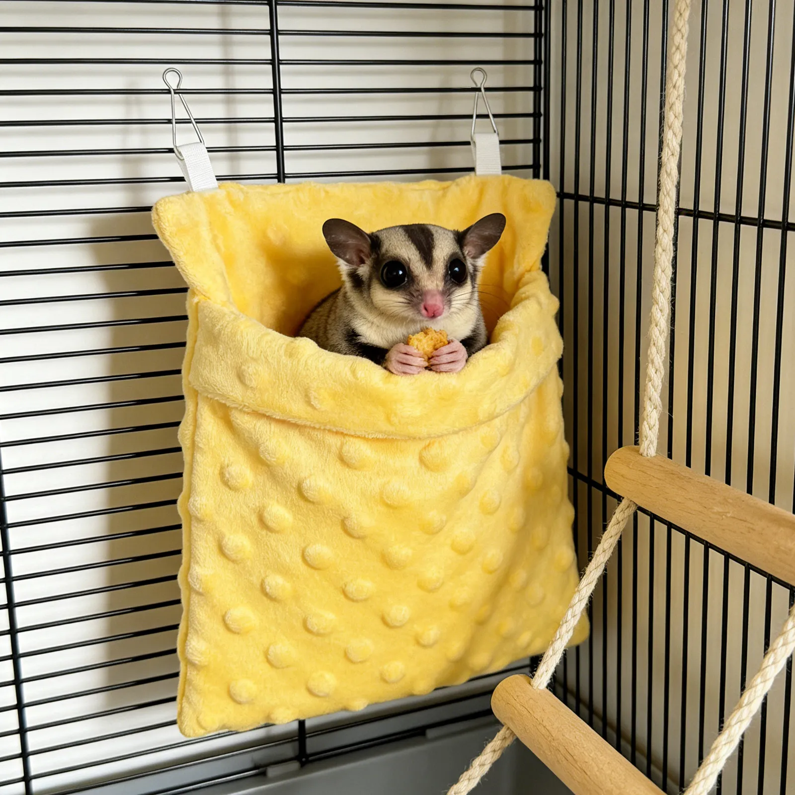 5Pcs Sugar Glider Hanging Pouc - Fleece Sleep Bag recension och pris