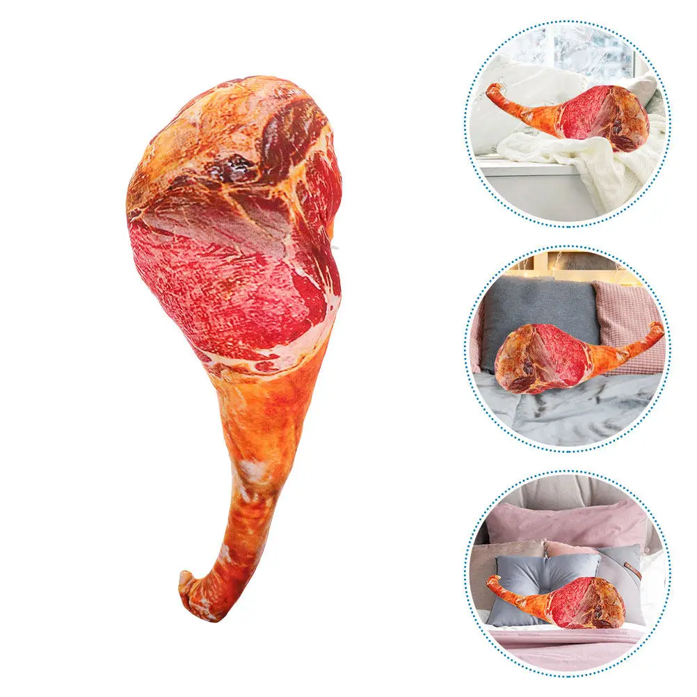 

Подушка в форме ветчины, мягкая, 3D-имитация еды, декоративная подушка для дивана, кровати, офиса, для обнимания, поддержки спины, для сна, декоративная, новинка