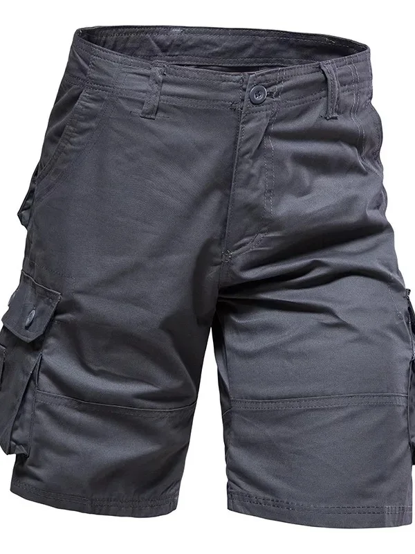 

Loose Casual Men's Five-Quarter Shorts Summer Wear Outerwear Workwear Multi-Pocket Loose Fit Comfortable Cotton Shorts