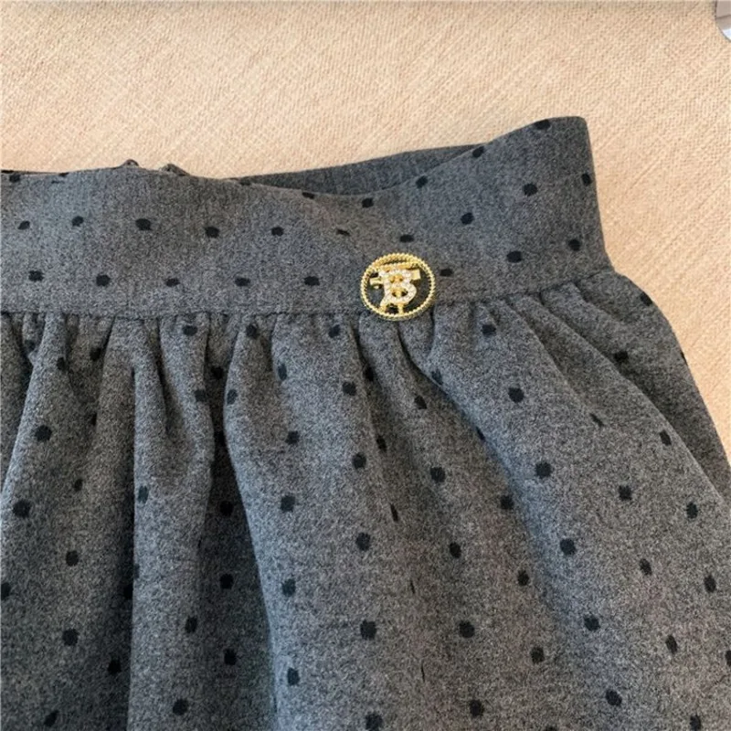 Polka Dot Geplooide Minirok Vrouwen Hoge Taille Verstoorde Pluizige A-lijn Rokken 2025, Nieuwe Zoete Pittige Meisje Veelzijdige Faldas