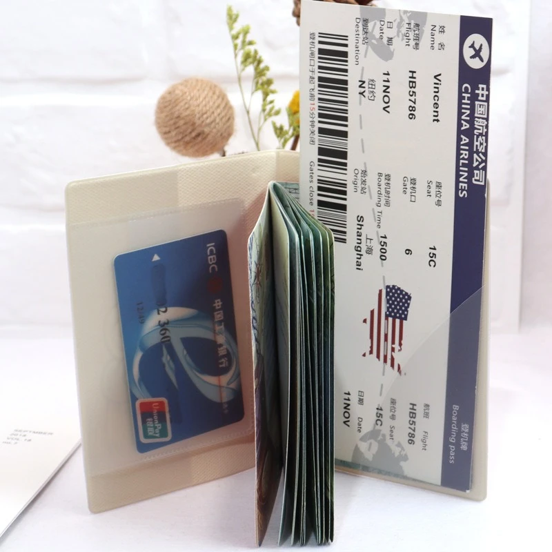 3D Embossed Capybara Passport Holder Travel Adventure Wonderful Journey Cartoon Boy Girl Passport Cover Ticket Document Case