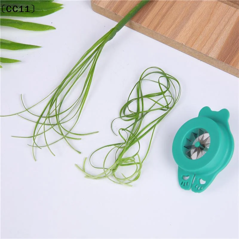 1PC Green Onion Easy Slicer Shredder Plum Blossom Scallions Cut Green Onion Wire Drawing Kitchen Superfine Shredder〔CC11〕