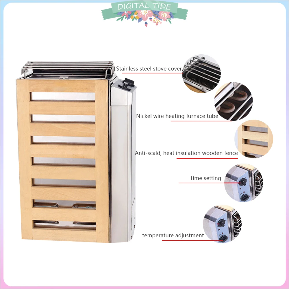 

3.6kw Sauna Heater 220V for Home Use Steam Generator Dry Room Heating Furnace with Equipment Control Sauna Heating Equipment