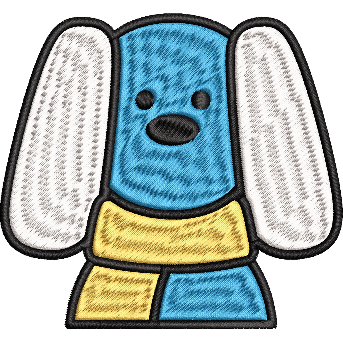 Premium Big Ear Dog Art Embroidery Hoodie for Women Girls - man clothing sudaderas Entertainment Embroideried Sweatshirt Hoodies