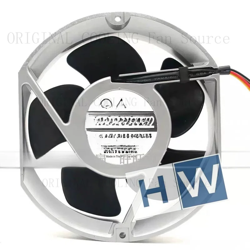 H  FOR Sanyo 109E5724C504 2.30A 24V 17251 3-wire Aluminum Framed Dissipation Fan 17CM