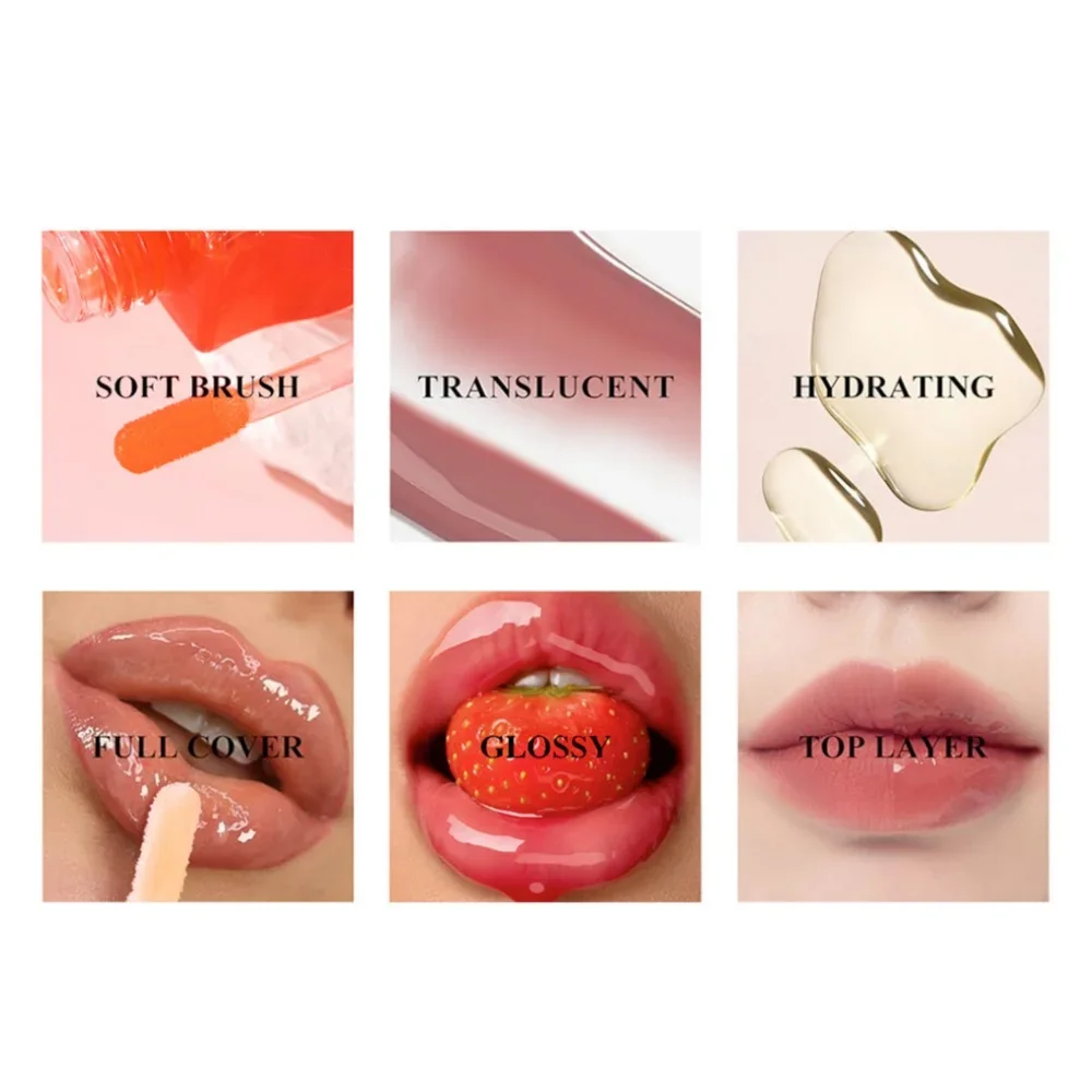 SAM SUGAR Owocowo-miodowy olejek do ust Długotrwałe blaknięcie linii ust Perłowy połyskujący półprzezroczysty nawilżający błyszczyk do ust