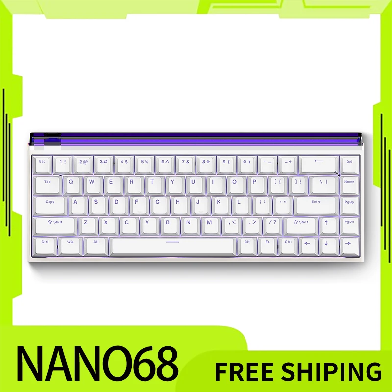 Madlions NANO68 Magnetic Switch Mechanical Keyboard Wired Gamer Keyboards Custom 8000Hz RT0.01mm Keyboard Valorant Accessories