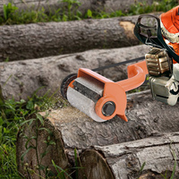 Wood Peeler Debarking Device Tool for Debarking Logs with 6 Oblong Blades for Wood Builders Wood Debarking Chainsaws Attachment