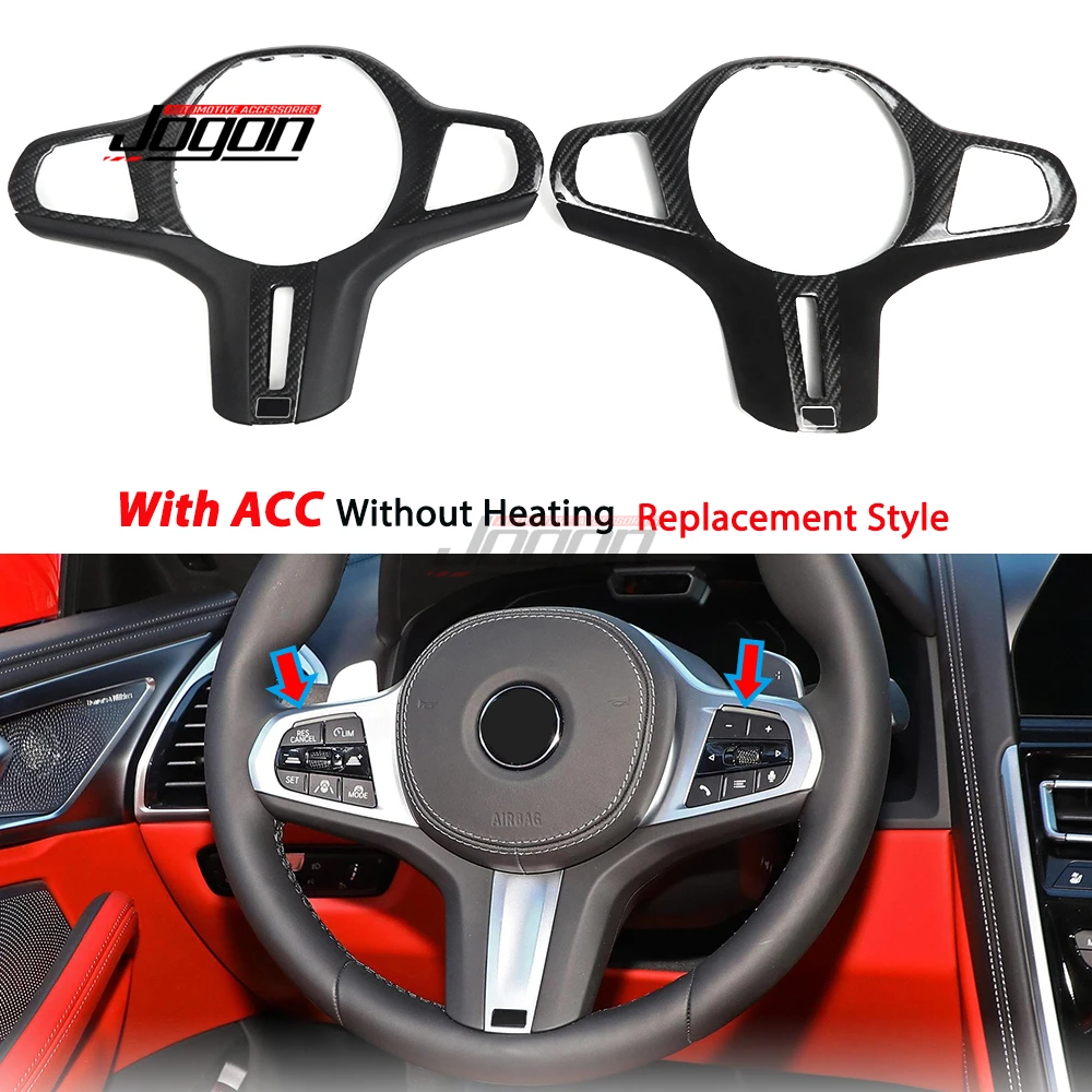 Carbon For BMW 2 3 4 Series Z4 M3 M4 G20 G21 G22 G23 G24 ID7 2021-2023 System Interior Steering Wheel Cover Trim Decoration