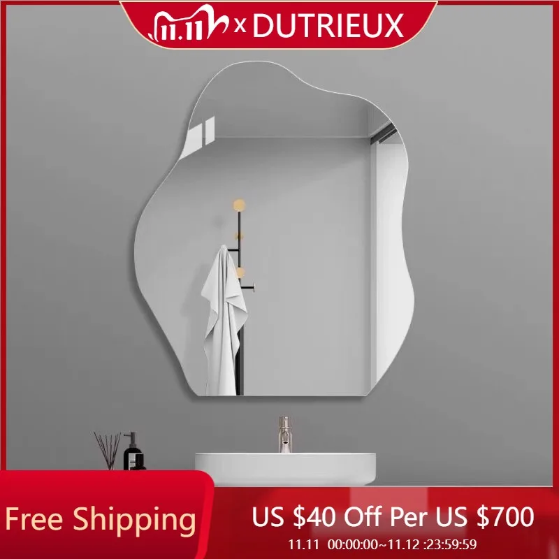 

Wavy Cloud Mirror Luxury Design Nordic Accent Design Save Space Living Room Interior Mirror Big Size Spiegels Home Products