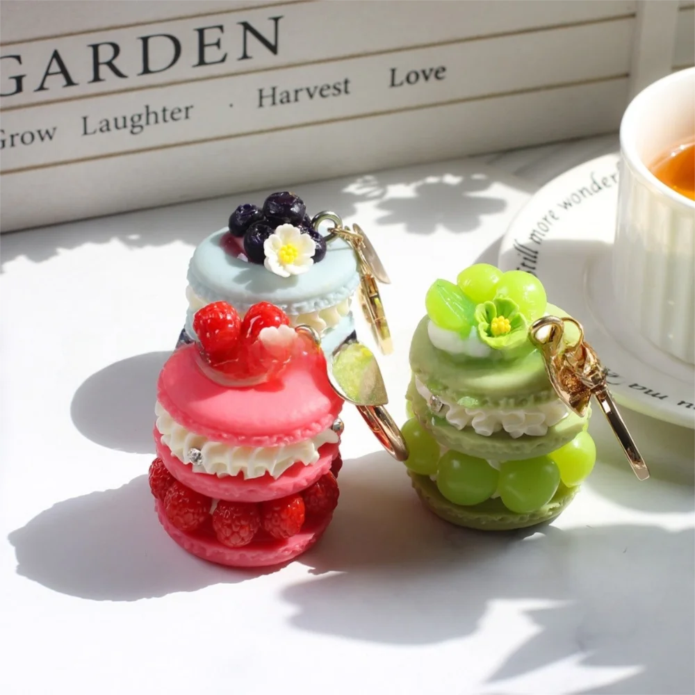 New Simulation Fruit Dessert Pendant Simple Funny Bag Pendant Multi-purpose Keychain Gift