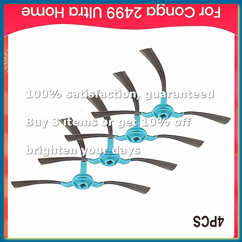 4pack Sweeping Machine Accessories Side Brush for 2499 Ultra Home Advanced Replacement Robot Vacuum Spare Parts
