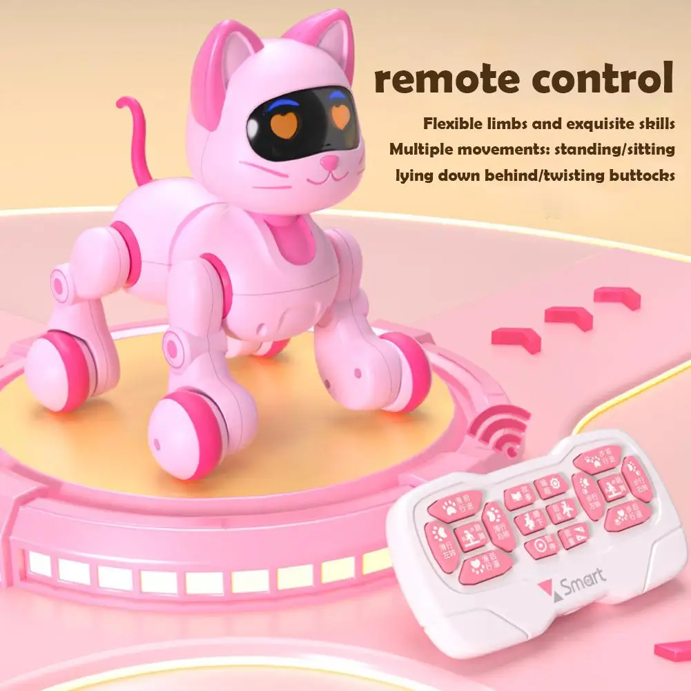 Fernbedienung Roboter Smart Elektronische Katze Interaktives Spielzeug kinder Pädagogisches Krabbeln Spielzeug Geburtstag Mädchen Für Geschenke Jungen