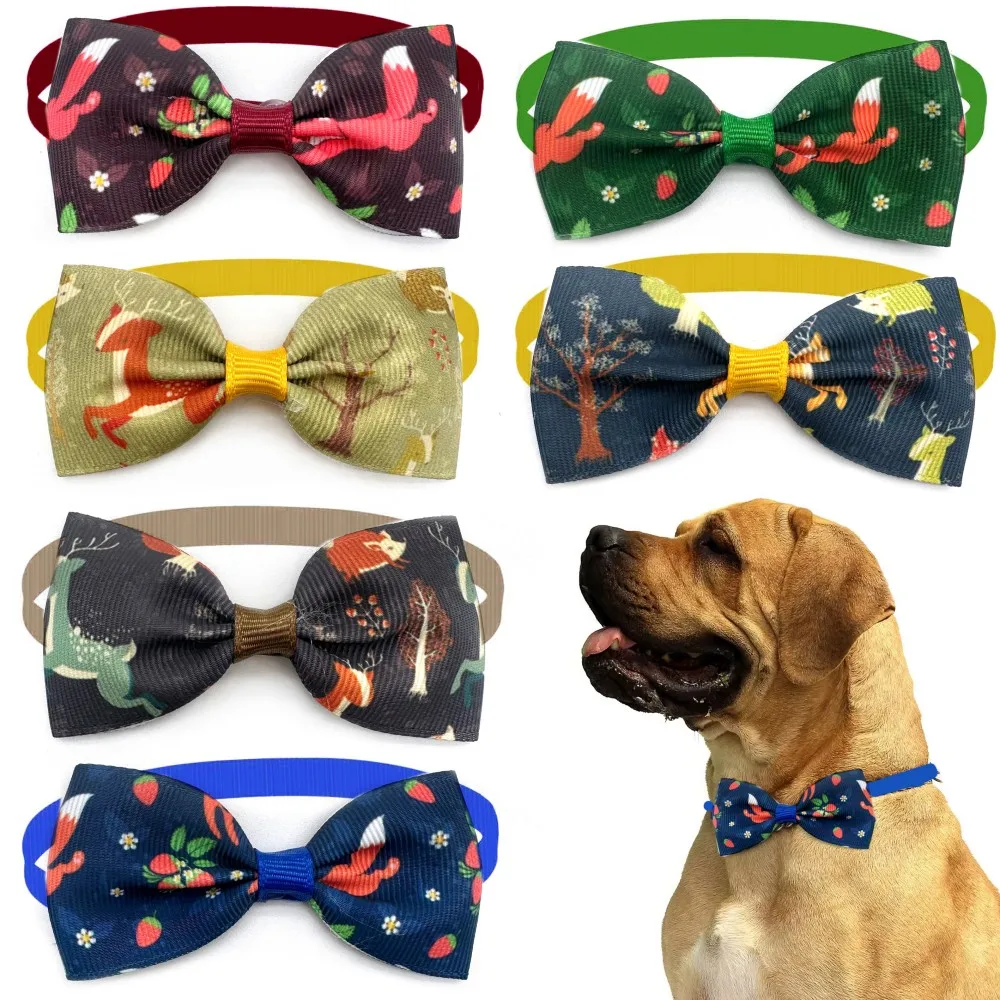 

10 Pcs Pet Dog Bowties Accessories Cute Animal Fox Style Pet Dog Bowties Grooming Supplies Puppy Pet Bowtie Headwear Products