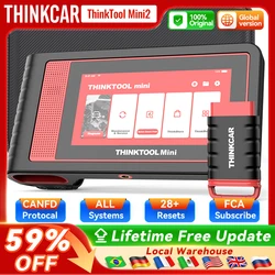 THINKCAR THINKTOOL MINI 2 CANFD Outils de diagnostic automatique de voiture Scanner Obd2 Outil d'analyse bidirectionnel 28 réinitialisations Diagnostic complet du système
