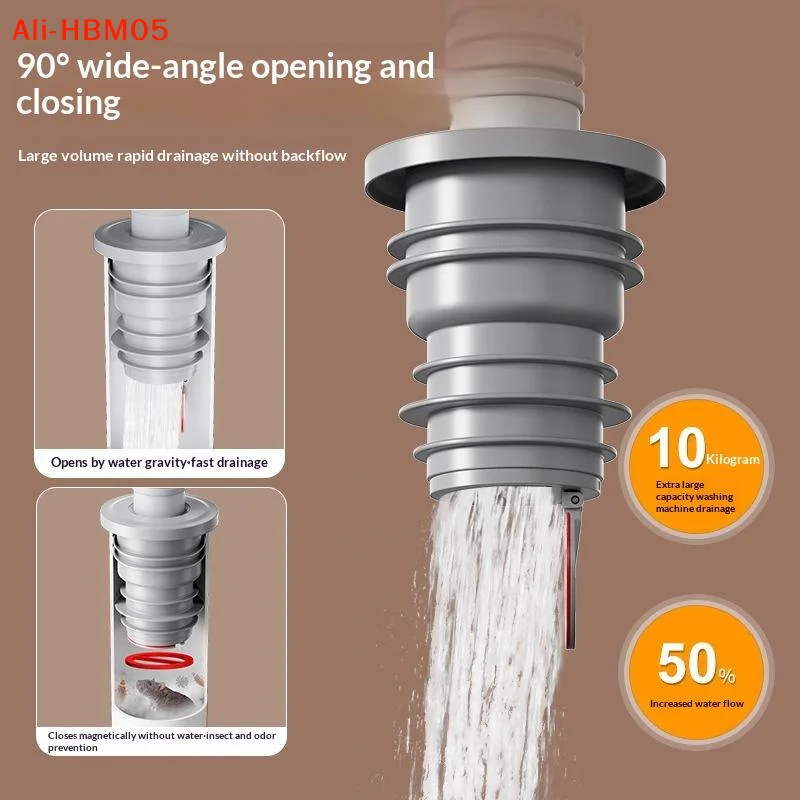 (HB05)Bathroom Sewer Seal Ring - Drain Pipe Clip recension och pris