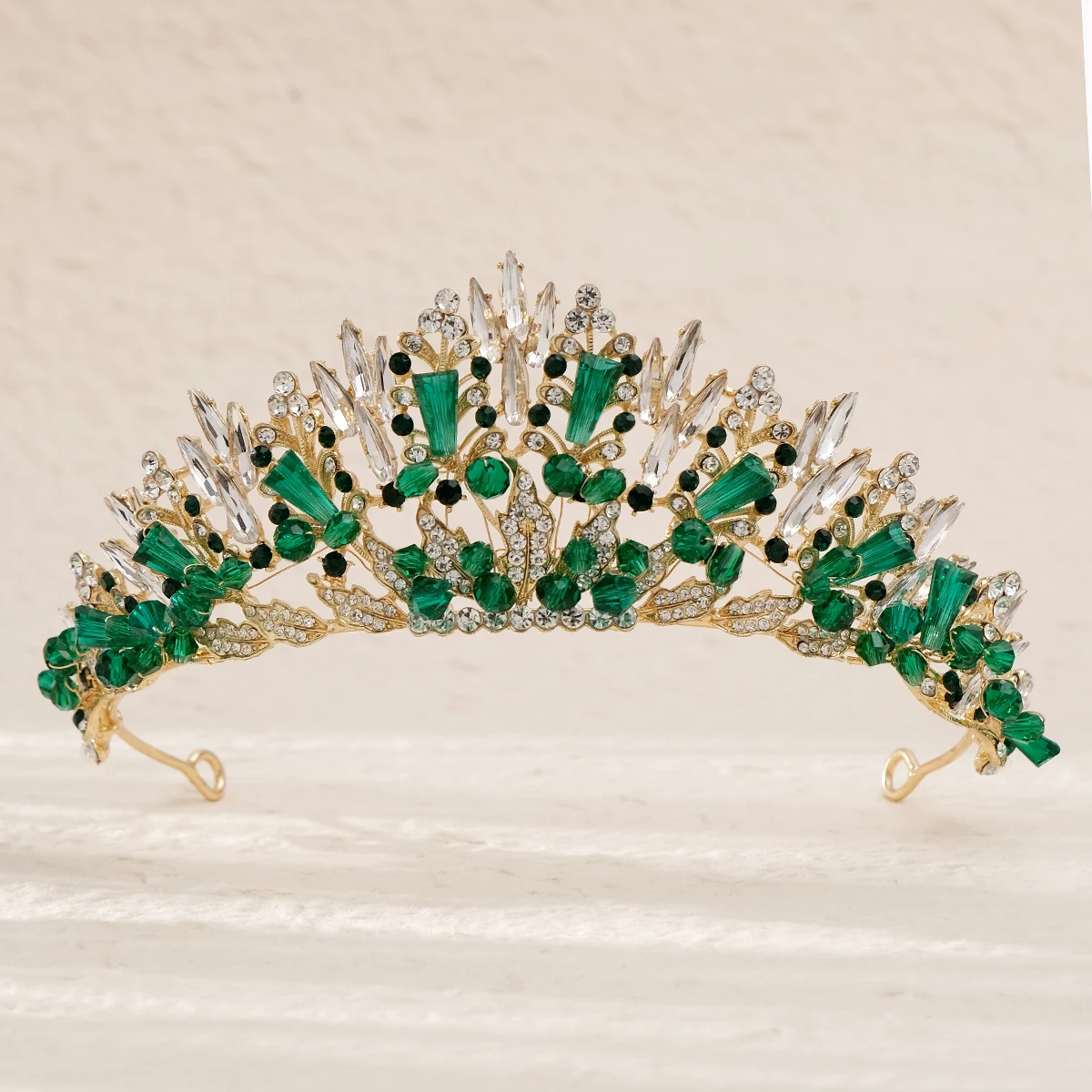 Efily Exquisite Rhinestone Crystal Wedding Hair Accessories Vintage Luxury Crown Hair Accessories for women