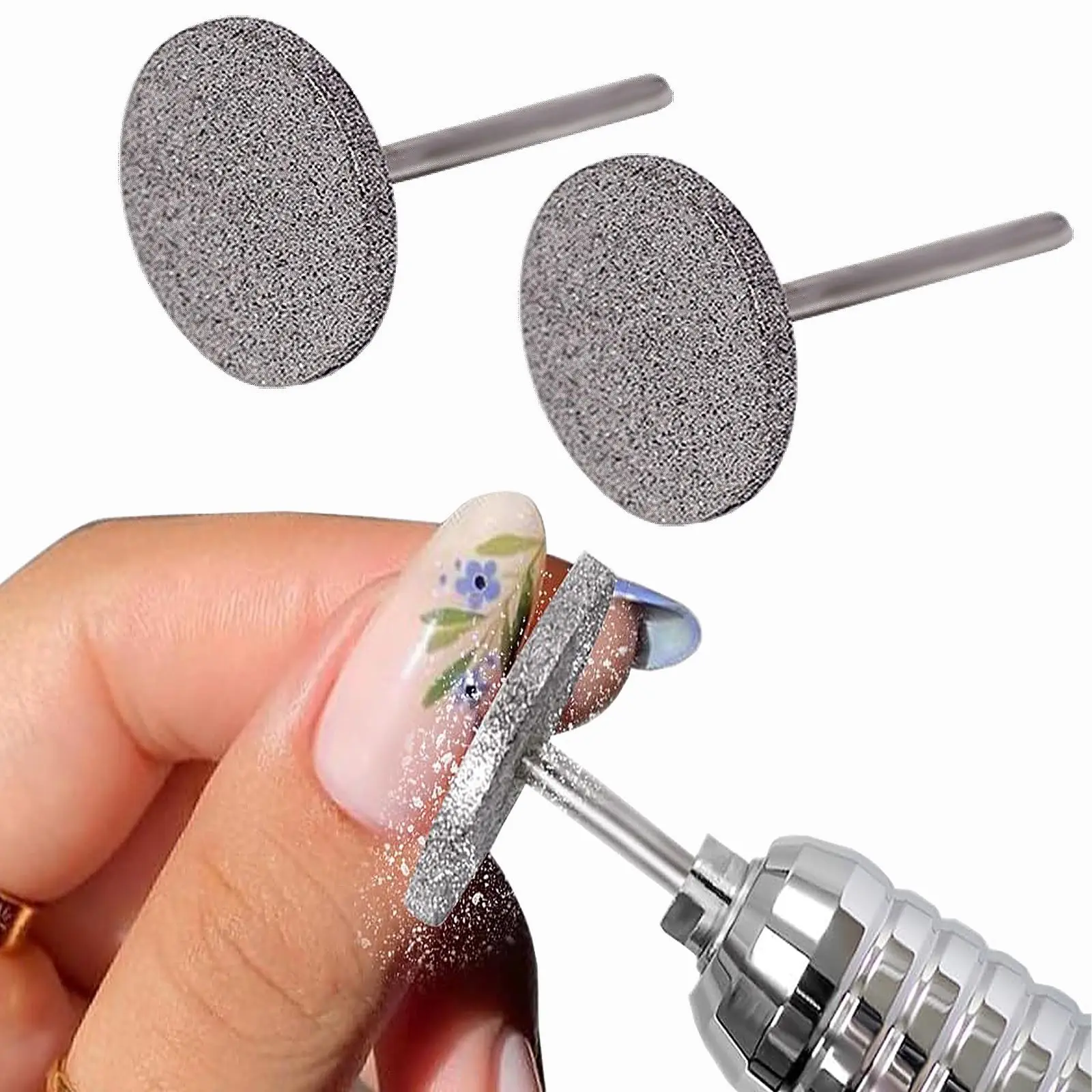 

Nail Sanding Disc Drill Bit with Sanding Paper for for Shaping Nail Forms Cracked Skin Callus Removal for Home Salon & DIY