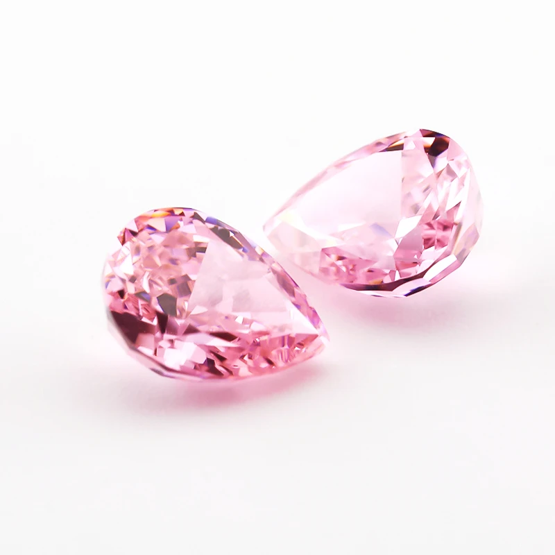 6x8mm Birnenförmige Crushed-Ice-Schliffe Lose CZ-Steine 5A Sortierte Farben Kubische Zirkonia Synthetische Edelsteine für Schmuckherstellung – Detail 3