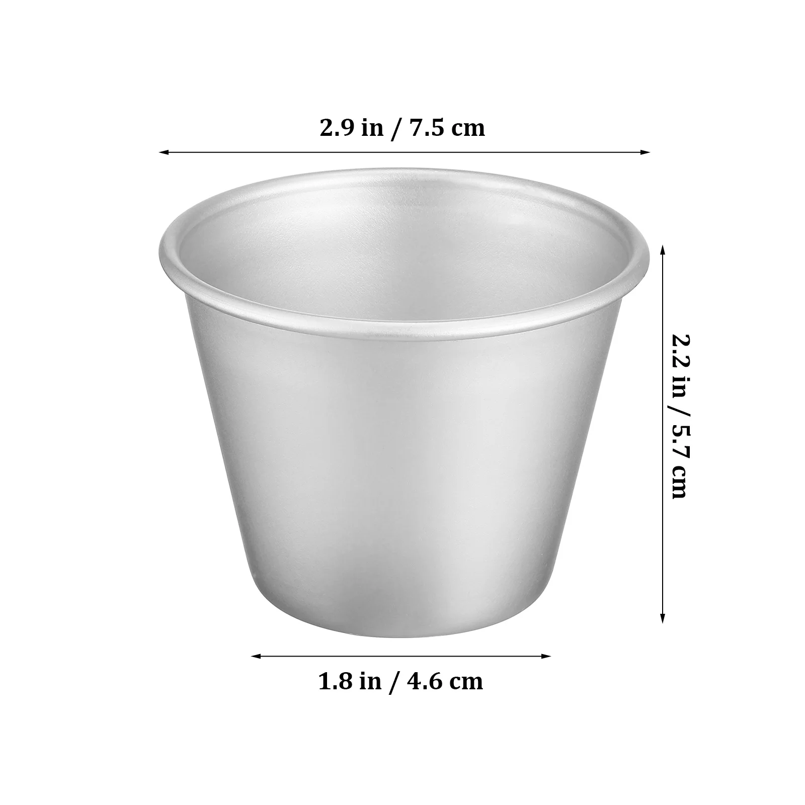 

8Pcs Pudding Moulds Aluminum Cake Molds Baking Supplies Cupcake Muffin Cups Baking Cups Muffin Liners Holders Pudding Moulds