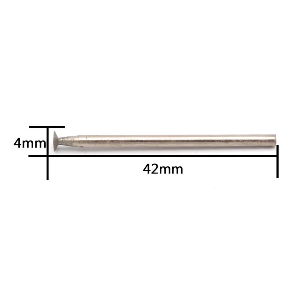 เพชรบด Burr 2.35Mm Shank เข็มจุดแกะสลักขัดกระจกแก้วหินหยกเจาะสว่านโรตารี่เครื่องมือ