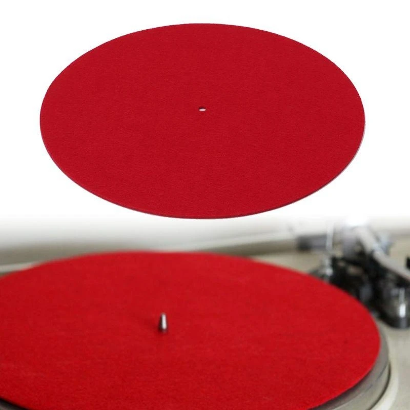 

090F 12Inches Turntables Pad 3mm Thick Pad for Record Players Scratch Resistant for Supporting Thin Record