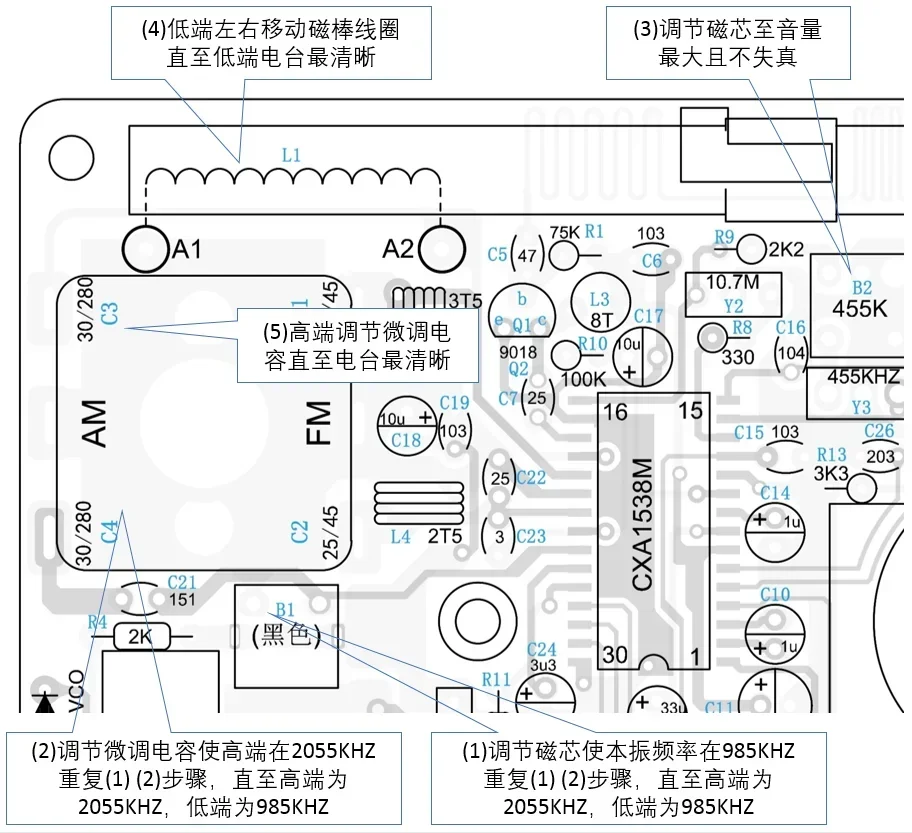 DIY 2p3 portable radio kit AM FM Radio