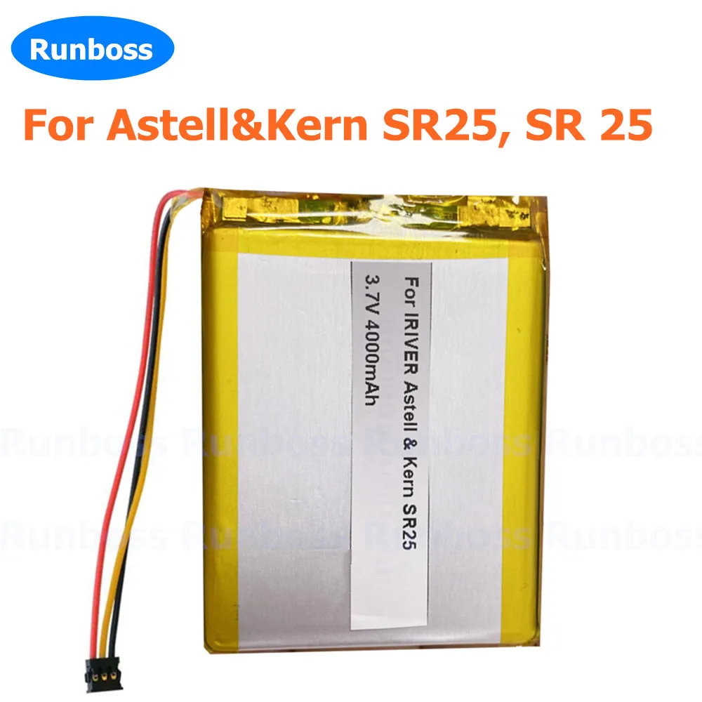 New 4000nAh Battery for IRIVER Astell & Kern SR15,SR25 Player Li-Polymer Replacement Rechargeable Pack 3.7V PL685065