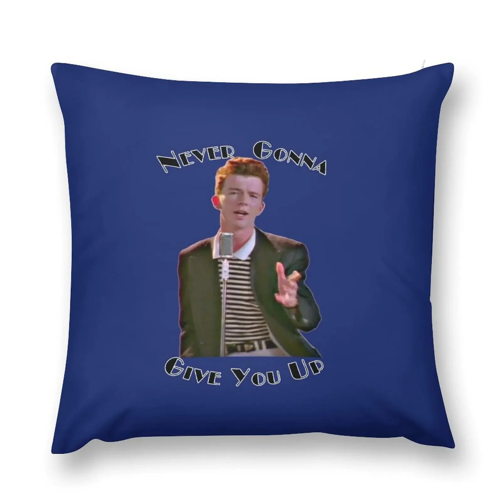 Never Gonna Give You Up Rickroll - Rick Astley Throw Pillow Decorative Sofa Cushions pillows decor home pillow