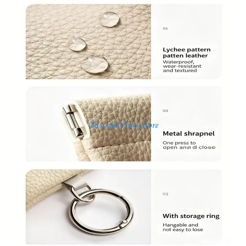 HX6F PU Eyeglasses Case With Automatic Closure For Various Sunglasses Reading Glasses Travel And Daily Use