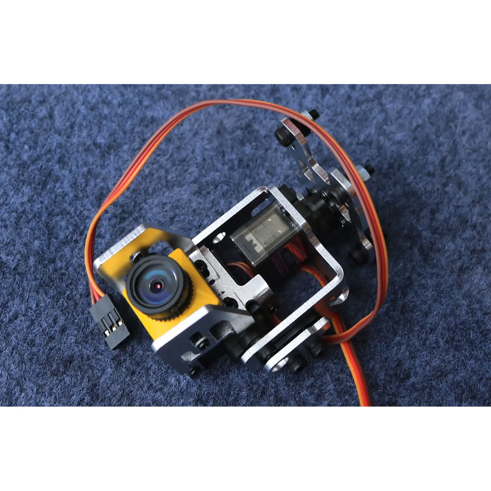 Thanksbuyer DC4.8V-5V 29-43mm Adjustable Servo Gimbal Bracket Dual-axis 29x29mm Camera Stand for FPV Drone Head Tracker