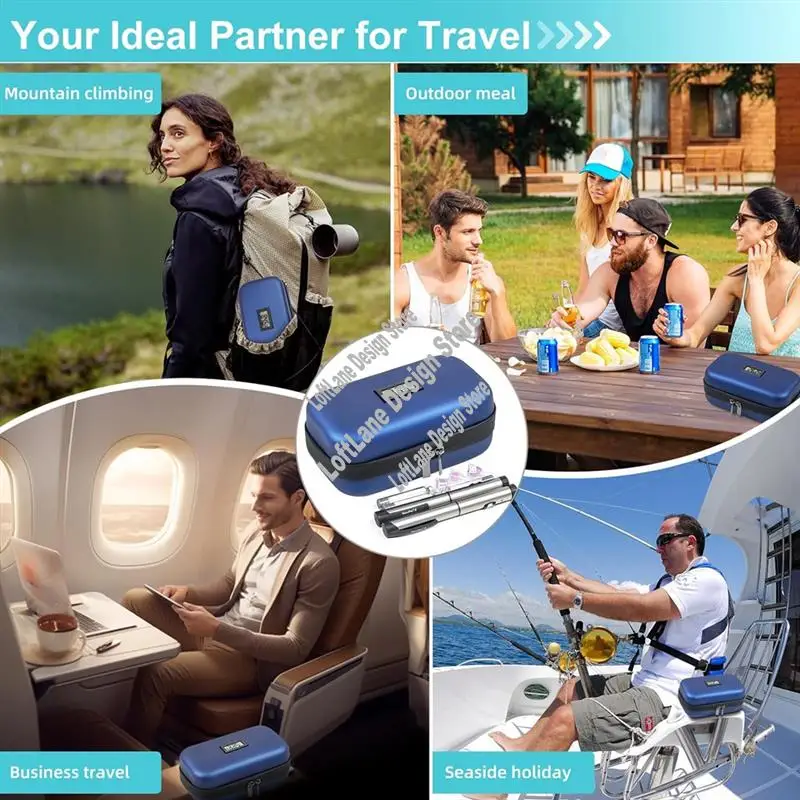 

Дорожный футляр-холодильник для инсулина с дисплеем температуры термометра для дорожного футляра для инсулина для хранения диабета Fahrenheit-A21R