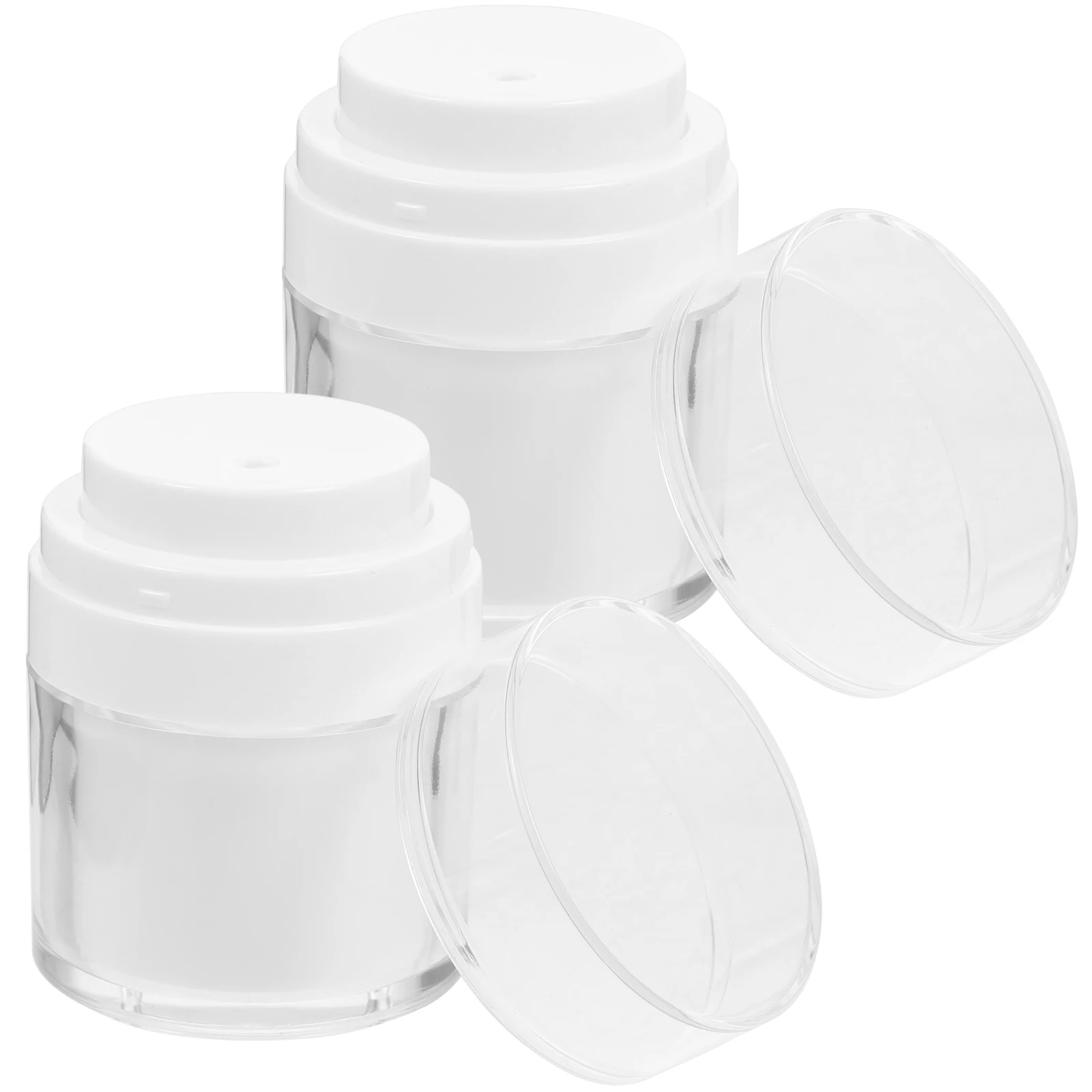 Pot à pompe en plastique, distributeur rechargeable, petites bouteilles sans air pour Lotion et crème