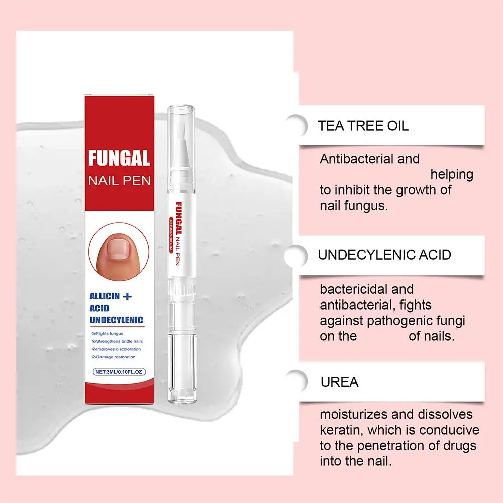 قلم العناية بالأظافر من FUNGAL، إصلاح الأظافر القوي للغاية، رعاية مغذية لأظافر القدمين السميكة أو التالفة باللون الأصفر #5