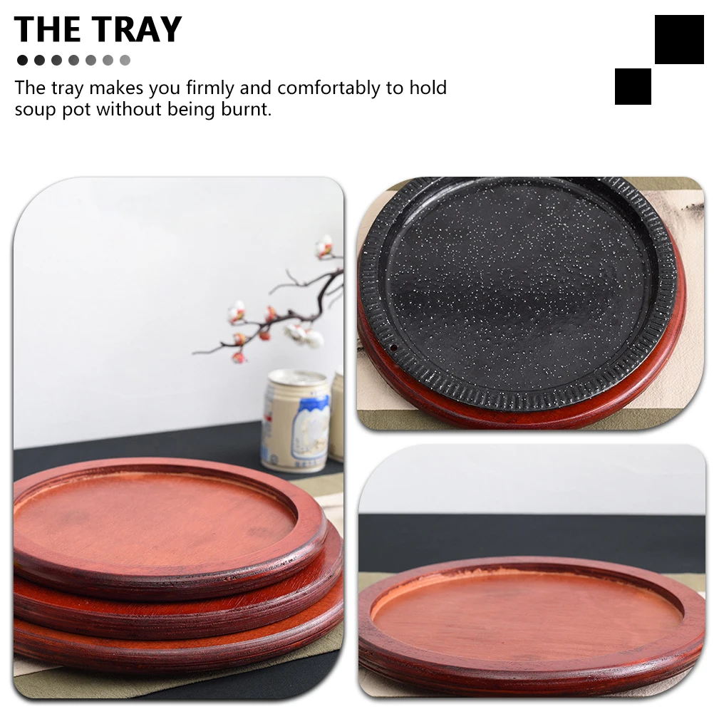 

Coaster Insulated Wooden Pot Mat Tray Kitchen Holder Hot Holders for Countertop