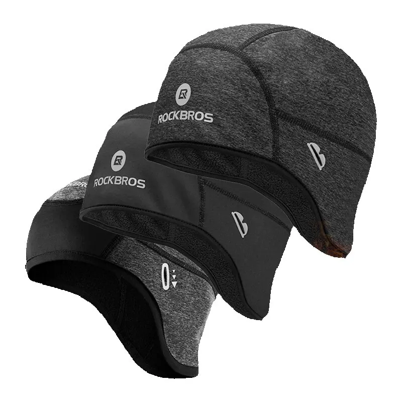 AliExpress ROCKBROS Winter Caps Windproof Thermal Fleece Hats MTB Bicycle Cap Ski Riding Motorcycle Hat Bandana Ciclismo Headband Caps