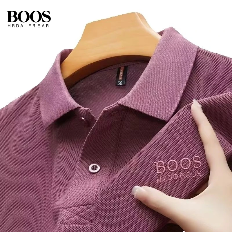 New Men's High-Quality Embroidered Logo Short Sleeve Polo Shirts- Summer Fashion Casual Comfortable