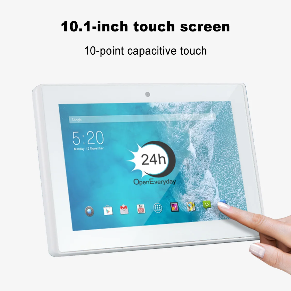 10.1 Inch Android Industriële Tablet Capacitieve Touchscreen 4G 32G Multi Media Pad Smart Home POE Monitor Foto Desktop Display