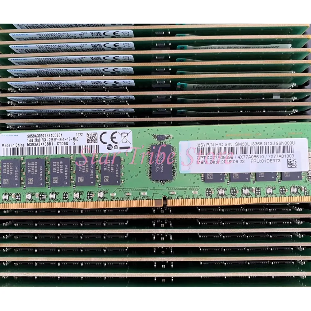 

01DE973 7X77A01303 16GB DDR4 2666 2RX8 PC4-2666V REG ECC Server Memory