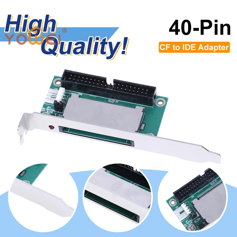 Latest 40Pin CF Compact Flash Card To 3.5 IDE Converter Adapter PCI Bracket Back Panel
