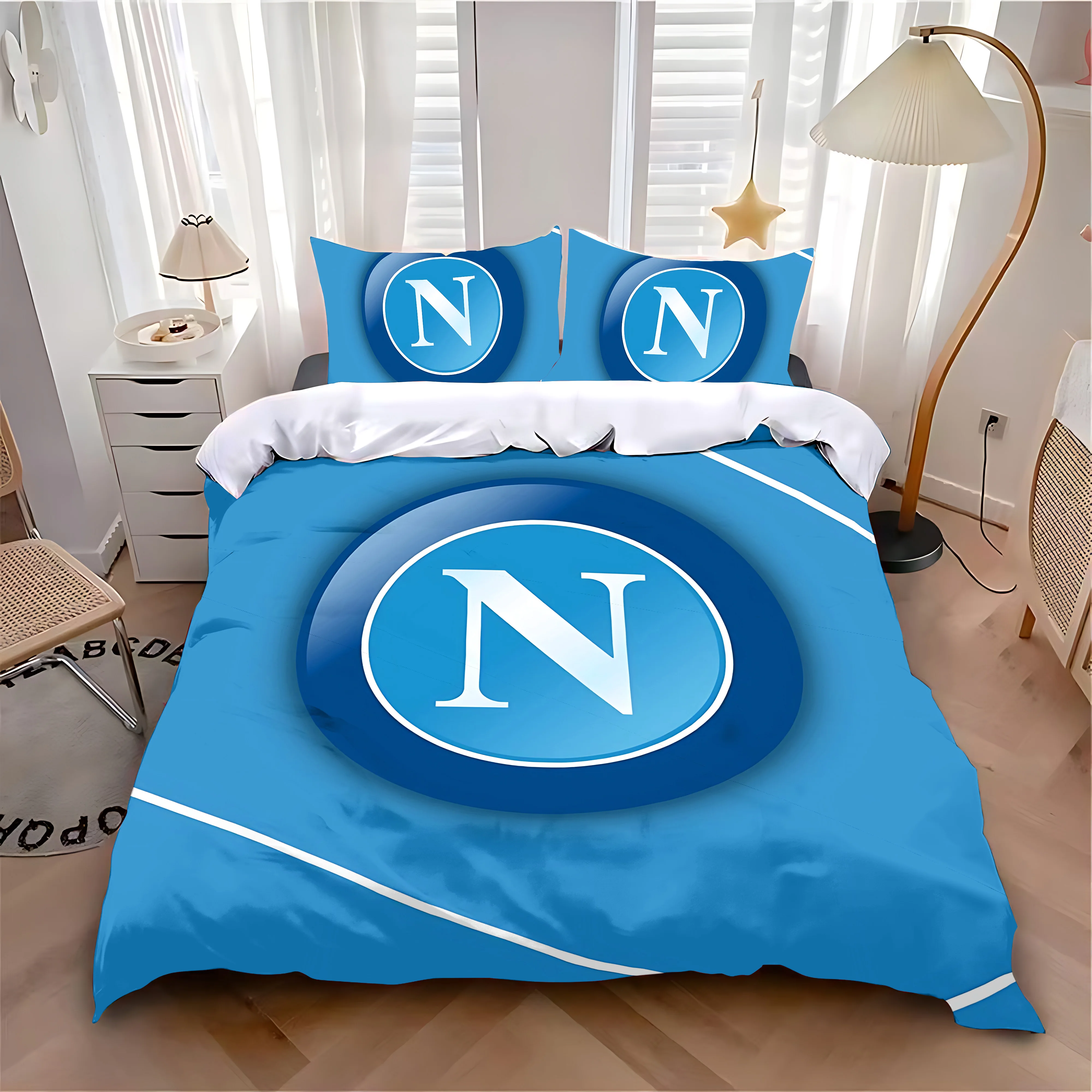 Duvet Cover Pillowcase Bedding Set Hot S-S.S.C. N-NapoliS Adult Boy Girl Bedroom Decoration Children Single Double Large Size